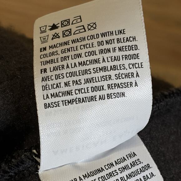 American Eagle Sweater Womens Small Teddy Sherpa Crop Boxy Black Crew Neck - Picture 8 of 9